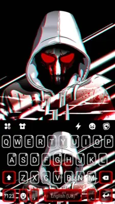 Bloody Mask Devil Keyboard Bac android App screenshot 0