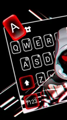 Bloody Mask Devil Keyboard Bac android App screenshot 3