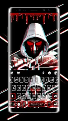 Bloody Mask Devil Keyboard Bac android App screenshot 4